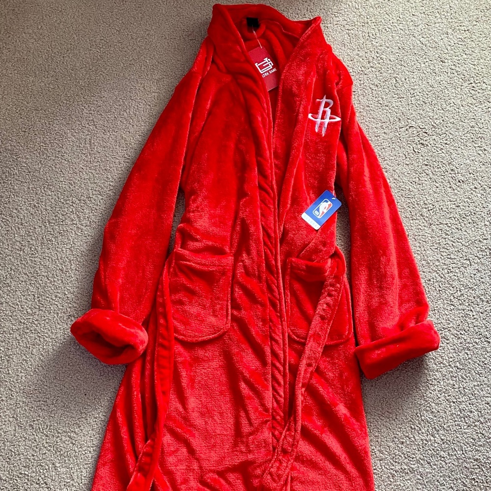 NEW NBA Rockets Basketball Bath Robe